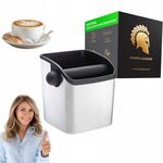 Pojemnik do kawy z uchwytem srebrny 10,4 x 12,6 x 9,5 cm Barista Legends