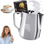 Dzbanek na mleko ze stali nierdzewnej 1000ml wysoki połysk Barista Legends