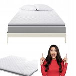 Żelowy materac nawierzchniowy 200x200 cm oddychająca siatka 3D BedStory