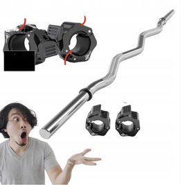 Gryf Łamany 120 cm 28mm 2 Zaciski Czarne Stal Chromowana Karbowane Uchwyty