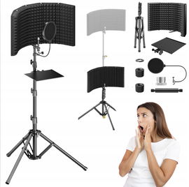 Osłona izolacyjna mikrofonu pianka pochłaniająca dźwięk TONOR T65 czarny