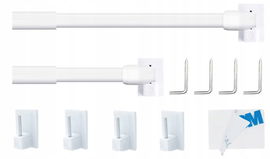 Zestaw 2 karniszy, przedłużane karnisze, Aiitomg