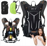 Plecak rowerowy wodooszczelny 25L unisex SPGOOD czarny z odblaskami