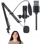Profesjonalny mikrofon do podcastów kolor czarny 192 kHz / 24 bity SUDOTACK
