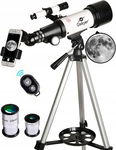 Gskyer D-70400 70 mm AZ - Teleskop podróżny dla dzieci i początkujących.