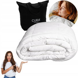 Koc obciążeniowy CURA Pearl Classic 200x200 cm 16 kg zapewnia głęboki sen