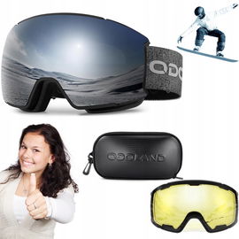 Gogle narciarskie z wymiennymi soczewkami Odoland - Niezakłócony komfort!