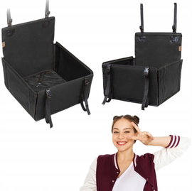 Bardzo wytrzymały fotelik samochodowy dla psa z 4 pasami mocującymi Wuglo