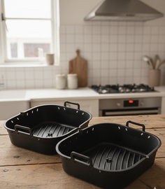 Zestaw 2 silikonowych wkładów do frytkownicy beztłuszczowej