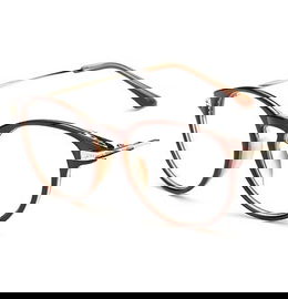 OKULARY kujonki KOREKCYJNE MINUSY NOSTALGIA brąz moc -0.5 do -6 co 0.5 dioptri