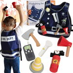 CLASSIC WORLD Little Firefighter Set Costume Tools 8 pcs.