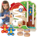 TOOKY TOY Drewniana Tablica Manipulacyjna Montessori Labirynt