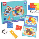 TOOKY TOY Układanka Magnetyczna Montessori Logiczna Puzzle Tetris Arka Noego