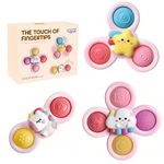 WOOPIE BABY Kosmiczny Spinner Pop-it  Zabawka Sensoryczna  Wymienne 3 szt Różowy