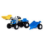 Rolly Toys rollyKid-X New Holland rollyKid Traktor z łyżką i przyczepką