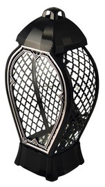 Znicz kapliczka GLAMUR Wazon Ażur Duży lustro srebrny