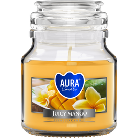 Świeca zapachowa BISPOL Aura snd71-475 (Soczyste mango) ~28h