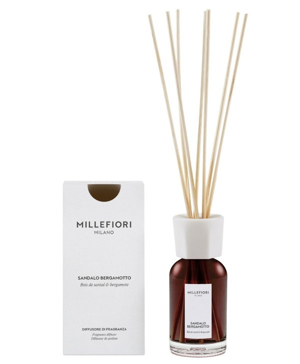 Dyfuzor pałeczki zapachowe MILLEFIORI SANDALO BERGAMOTTO 77MDSB 100ml