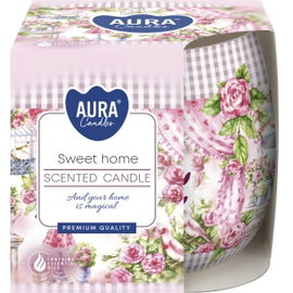 Świeca zapachowa BISPOL Aura sn71s-11 (Sweet Home) ok. 20h