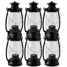 Lampa naftowa LED SUBITO KL 101 czarna (299) 18cm 6 sztuk