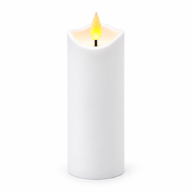 Świeca LED Agnes fala biała ciepły płomień 15 cm 1 sztuka