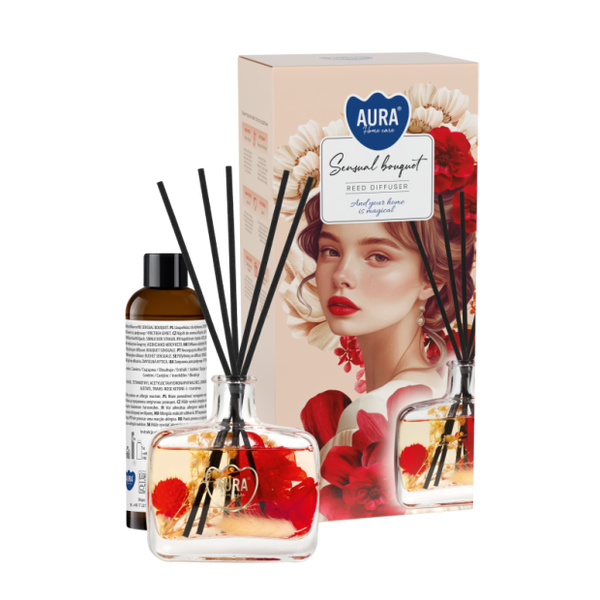 Dyfuzor zapachowy BISPOL Aura ARD-001-501 (Zmysłowy Bukiet) 180ml