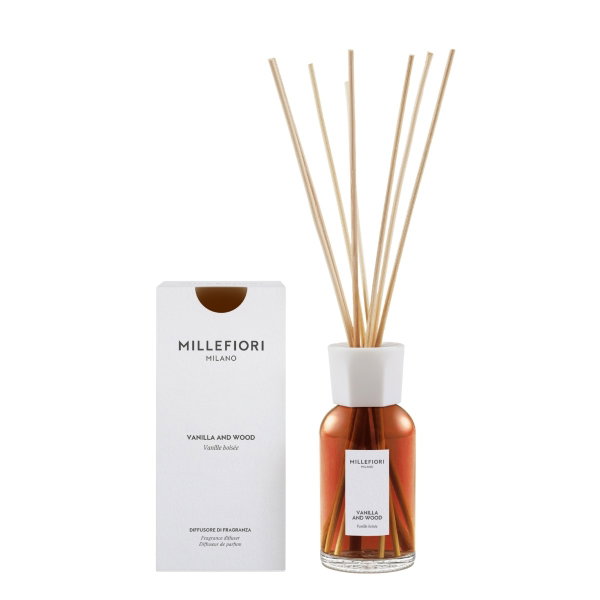 Dyfuzor pałeczki zapachowe MILLEFIORI VANILLA & WOOD 77DDDV 250ml