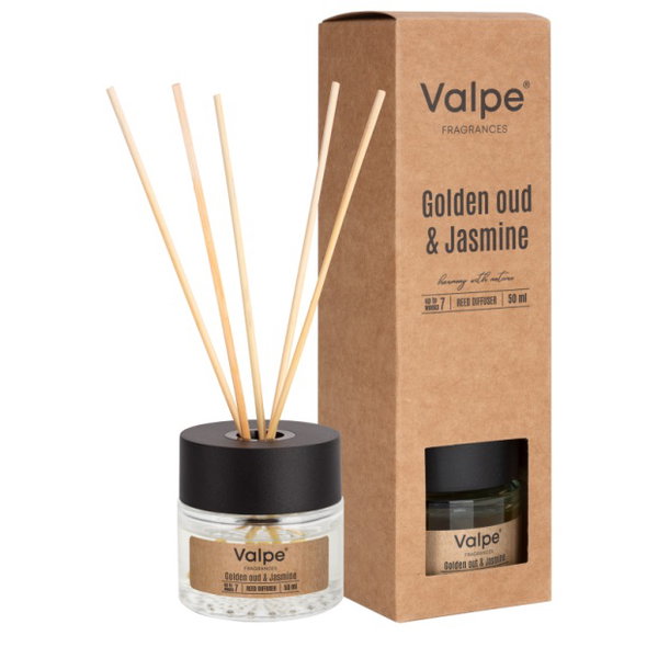 Dyfuzor zapachowy BISPOL Valpe VD-008-521 (Złoty Oud & Jaśmin) 50ml
