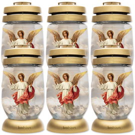 Znicze Bolsius 3S 17 Anioł złoty wkłady 36h 1,5 dnia 6 sztuk