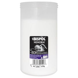 Wkład do zniczy parafinowy Bispol P500 80h 1 sztuka