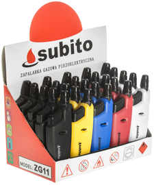 Zapalarka zapalniczka gazowa piezoelektryczna wysuwana SUBITO ZG11 (25szt.)