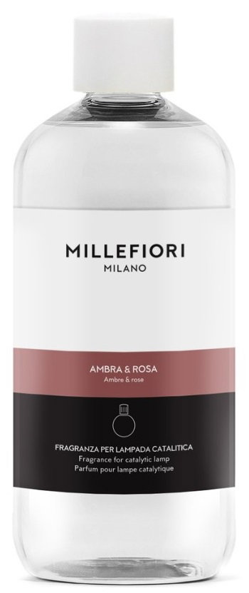 Uzupełniacz do lampy katalitycznej MILLEFIORI AMBRA & ROSA 500ml