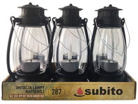 Lampa naftowa LED SUBITO KL 101 czarna (287) 6 sztuk