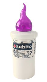 Wkład LED do zniczy kapliczek SUBITO S6 fioletowy do 1200h 1szt.