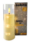 Świeca LED z łańcuchem LED SUBITO GC711 H150 kość słoniowa (363)