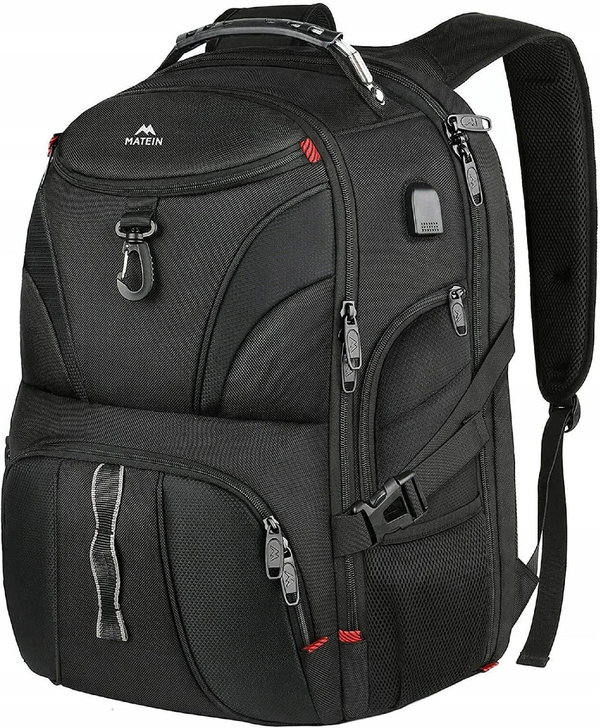 Plecak wielofunkcyjny na laptopa Matein 15,6" MATEIN z USB czarny 1211