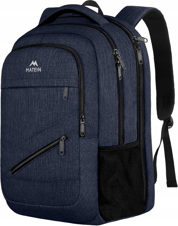 Plecak MATEIN na laptopa 17,3" USB 3 Komory biznesowy NIEBIESKI 1035
