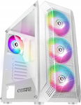 OBUDOWA DO KOMPUTERA PC BIAŁA EMPIRE GAMING LED RGB MIDI TOWER ATX mATX ITX