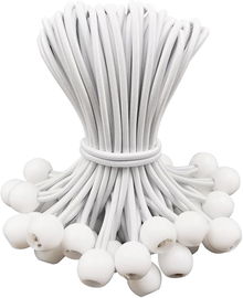 99X Guma Elastyczna Napinająca z kulką 15cm DO MOCOWANIA Białe