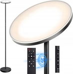 Lampa podłogowa LED OUTON 30W 2400 lm 180 cm, srebrna z pilotem