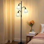 OTREN Lampa podłogowa 3 punktowa Vintage Industrial E27 26x15x176 cm