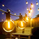 KAWAYA LED Lampki Ogrodowe 45,7m IP65 Girlanda Wodoodporna 73 + 2 Żarówki