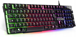 Klawiatura klawiatura dla graczy K300 AZERTY Podświetlenie LED RGB gaming