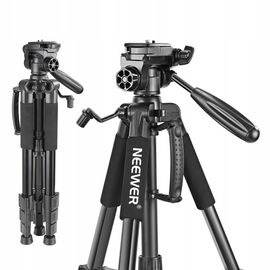 NEEWER Przenośny Statyw Aluminiowy 142cm z Głowicą 3D do DSLR i Kamer