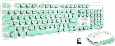 Bezprzewodowa Klawiatura Mysz, Retro klawisze, UWAGA UKŁAD AZERTY