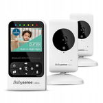 Niania elektroniczna BabySense biały 2 kamery, OPIS - brytyjskie wtyczki