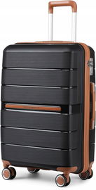 British Traveller walizka średnia 66cmx 44cmx 28,5cm polipropylen czarna