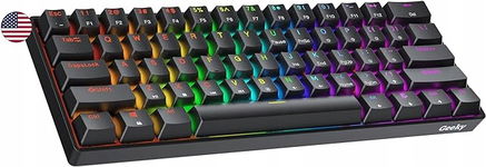Klawiatura mechaniczna GK61SE RGB, układ QWERTY US