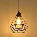 Lampa wisząca w stylu vintage, klatka wisząca, lampa wisząca, gwint E27