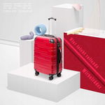 Coolife Walizka twarda ABS 38L 38 l 56 x 39 x 22 cm czerwona